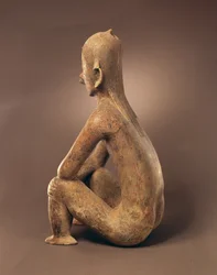 Posterior view of Seated Figure, Chinesco Culture